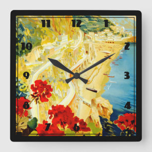 Reloj Cuadrado Costa de Amalfi, Italia
