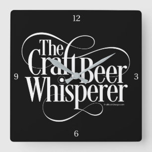 Reloj Cuadrado Craft Beer Whisperer Square Wall Clock