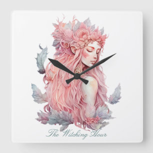 Reloj Cuadrado Crea Tu Propia Diosa de la Magia del Amor Lunar