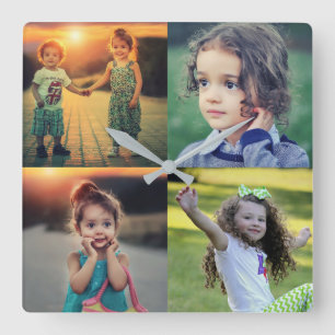 Reloj Cuadrado Crea tu propio archivo de fotos de familia