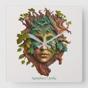 Reloj Cuadrado Crea tu propio Dryad Rojo