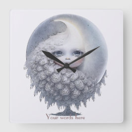 Reloj Cuadrado Crea Tu Propio Dulce Árbol de la Luna
