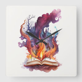 Reloj Cuadrado Crea tu propio libro de bomberos