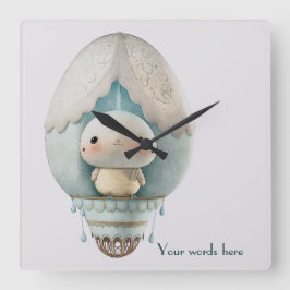 Reloj Cuadrado Crea Tu Propio Paseo de Pájaro en Globo Aerostátic