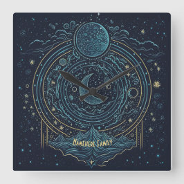 Reloj Cuadrado Crea tus propias lunas y montañas celestes