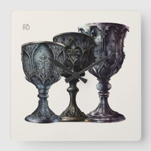 Reloj Cuadrado Crea tus propios aguijones negros góticos