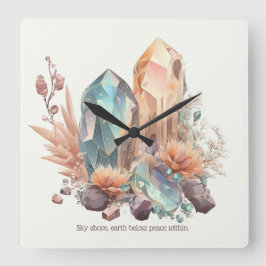 Reloj Cuadrado Crea tus Propios Cristales Iridescentes