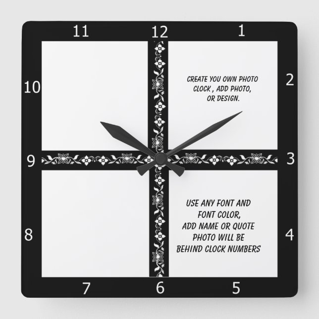 RELOJ CUADRADO CREAR EL PROPIO  (Anverso)