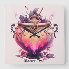 Reloj Cuadrado Crear su propio caldero de poción de fuego