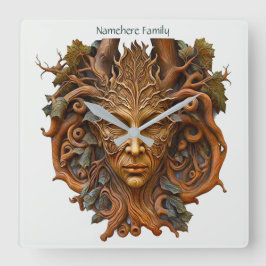 Reloj Cuadrado Crear su propio Dryad de arce