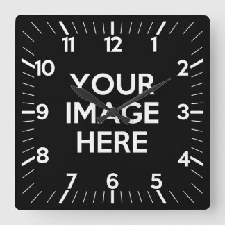 Reloj Cuadrado Crear su propio Personalizado
