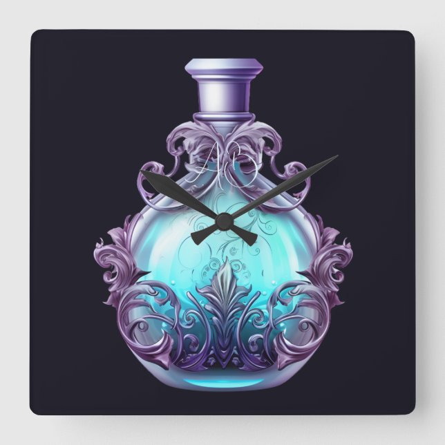 Reloj Cuadrado Crear tu propia poción mágica (Anverso)