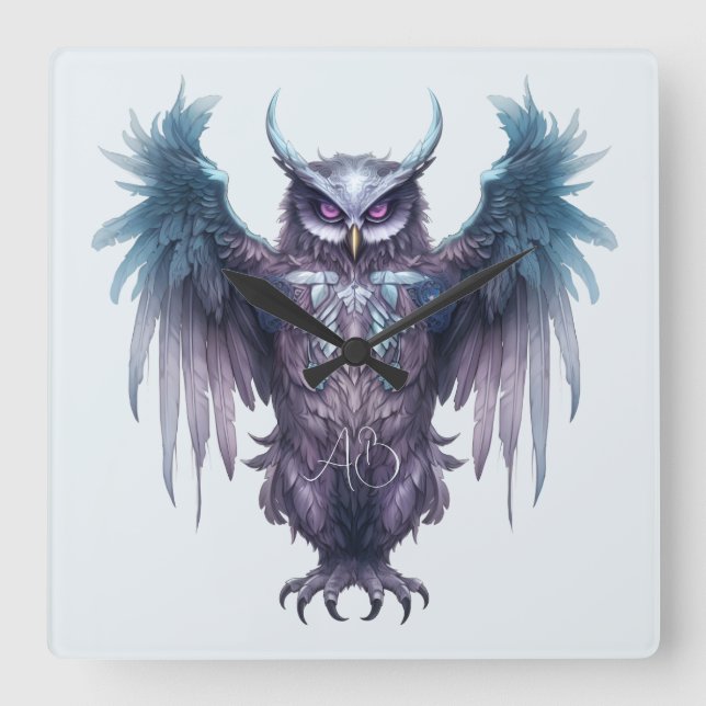 Reloj Cuadrado Crear tu propia púrpura mística (Anverso)