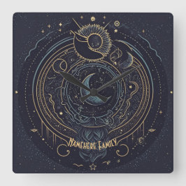 Reloj Cuadrado Crear tu propio resumen celestial lunar