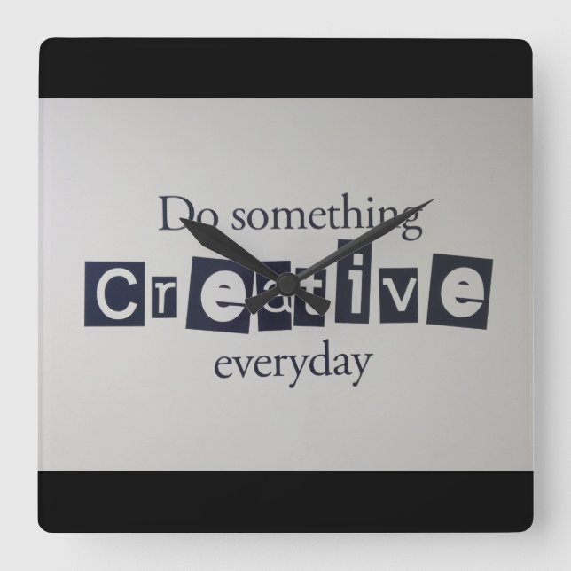 Reloj Cuadrado creativo (Anverso)