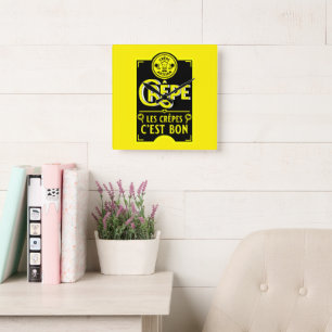 Reloj Cuadrado Crepes franceses