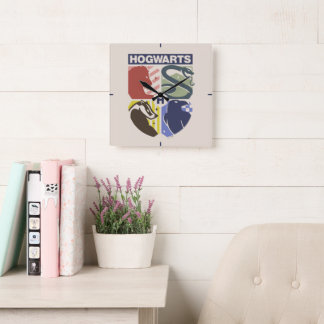 Reloj Cuadrado Crestón estampado vintage de HOGWARTS™
