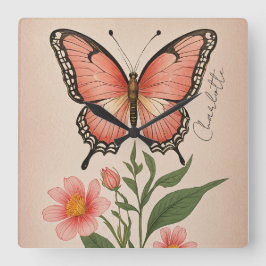 Reloj Cuadrado Crimson Serenade Personalizada