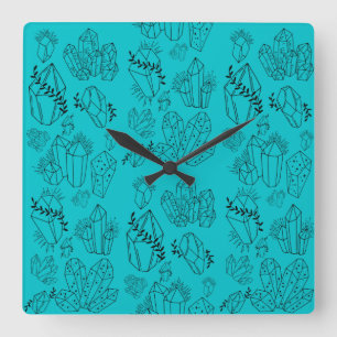 Reloj Cuadrado Cristales