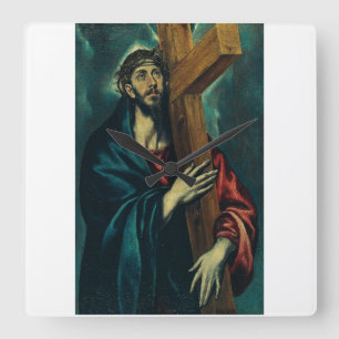 Reloj Cuadrado Cristo llevando la cruz por El Greco