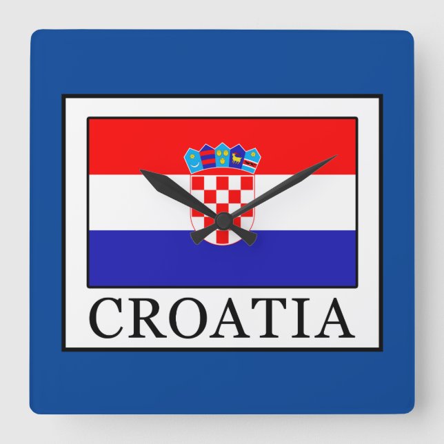 Reloj Cuadrado Croatia (Anverso)