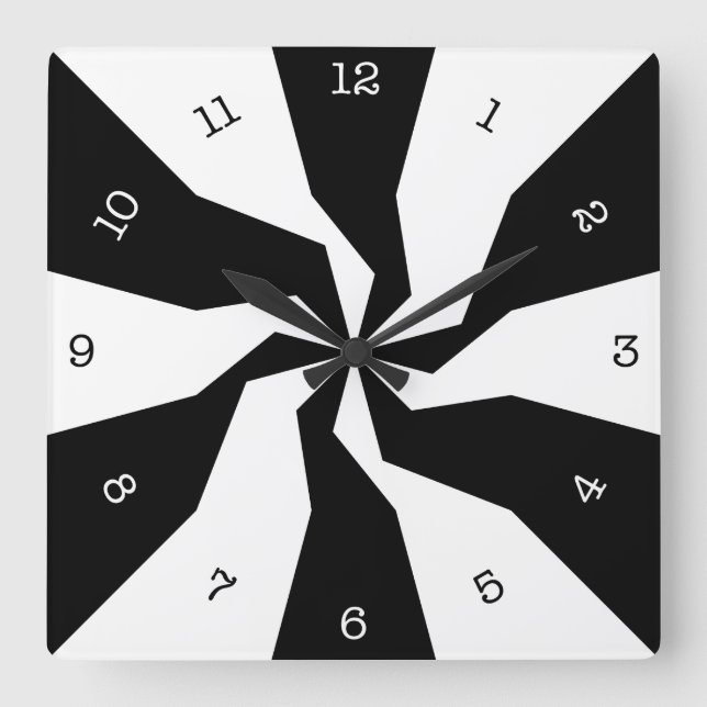 Reloj Cuadrado Crooked Wall Clock (Anverso)