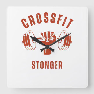 Reloj Cuadrado CrossFit Stronger--Power & Strength Mindset
