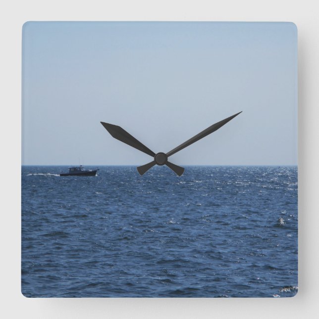 Reloj Cuadrado Cruising on the Lake (Anverso)