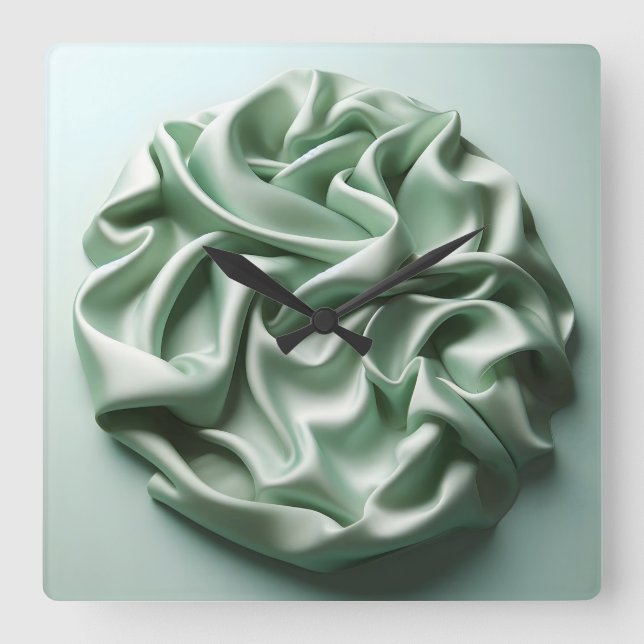 Reloj Cuadrado crumpled satin (Anverso)