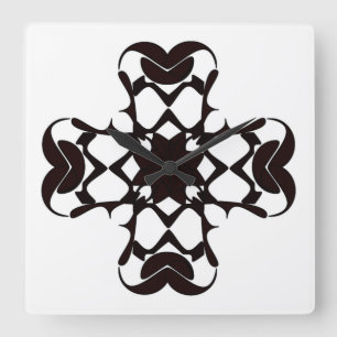 RELOJ CUADRADO CRUZ RODEADA