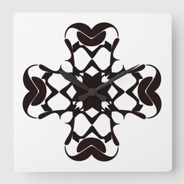 RELOJ CUADRADO CRUZ RODEADA (Anverso)