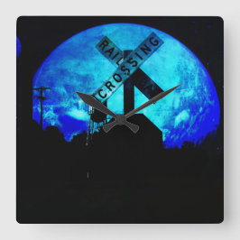 Reloj Cuadrado Cruzado