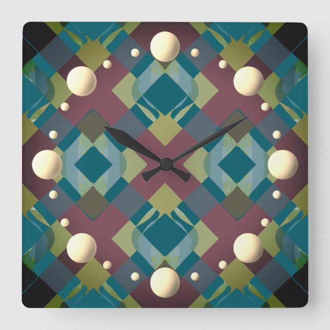 Reloj Cuadrado cruzar (Anverso)