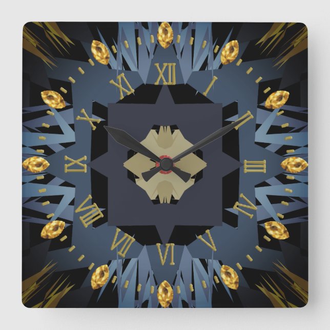 Reloj Cuadrado cruzar (Anverso)