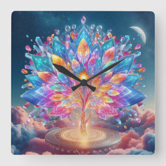 Reloj Cuadrado Crystal Tree