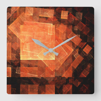 Reloj Cuadrado Cuadrado de arte abstracto de luz de ventana