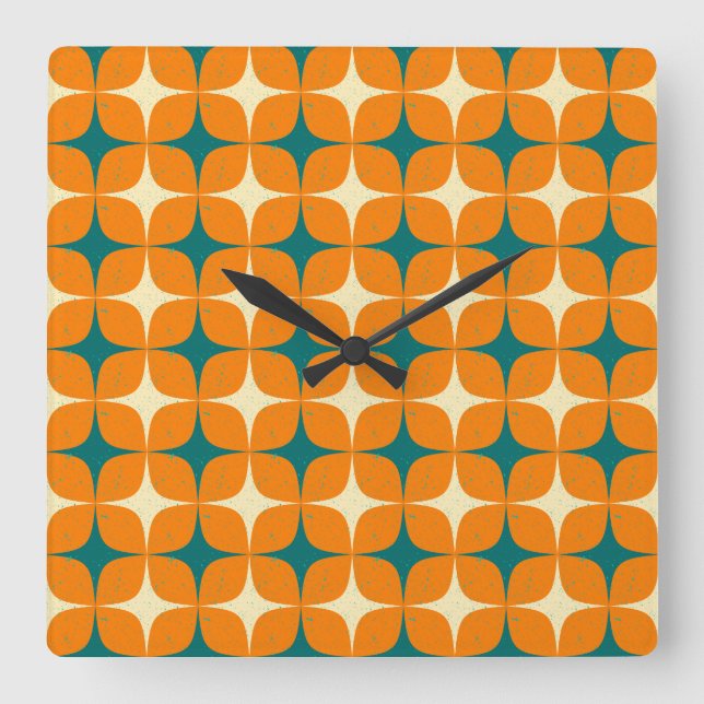 Reloj Cuadrado Cuadrados Vintage (Anverso)