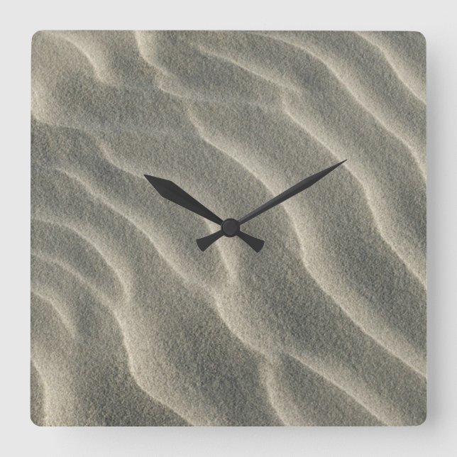 Reloj Cuadrado Cuadros de pared de playa (Anverso)