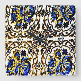 Reloj Cuadrado Cubierta de cama afgana