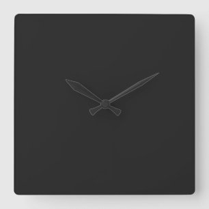 Reloj Cuadrado Cubierta de pared cuadrada negra de Eerie