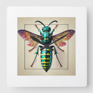 Reloj Cuadrado Cuckoo Wasp 050824IREF226 - Watercolor