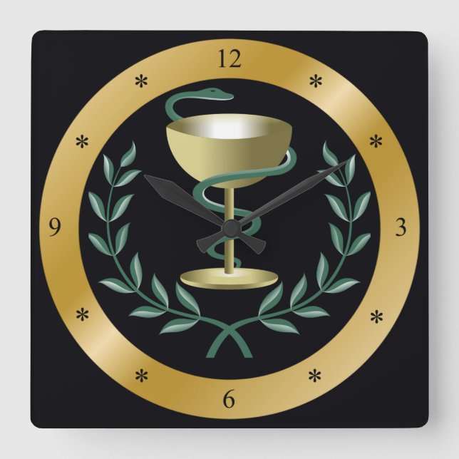 Reloj Cuadrado Cuenco de ~ de (Anverso)