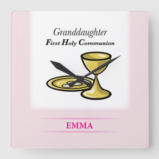 Reloj Cuadrado Cuerpo de la comunidad y nieta de la sangre (Anverso)