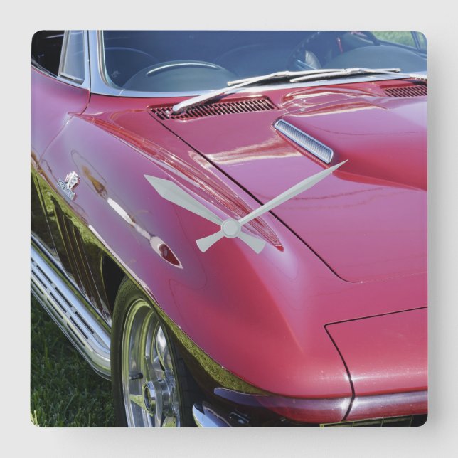 Reloj Cuadrado Cueva de retro de hombre Corvette (Anverso)