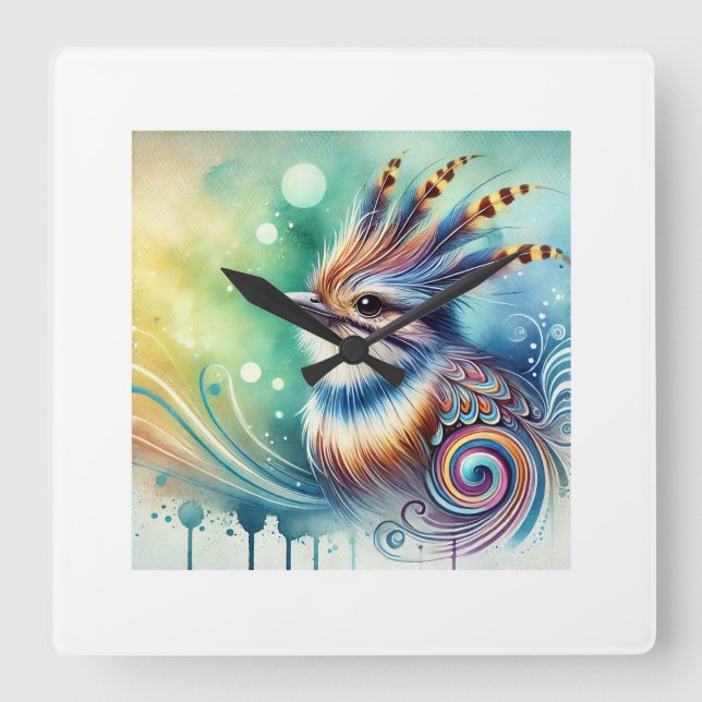 Reloj Cuadrado Cuitlacoche Palido 310724AREF122 - Watercolor (Anverso)