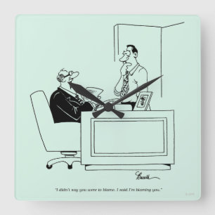 Reloj Cuadrado Culpa de la oficina