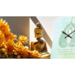 Reloj Cuadrado Curso de Meditación de Instructores de Yoga Pose B