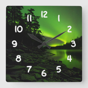Reloj Cuadrado Curving Aurora
