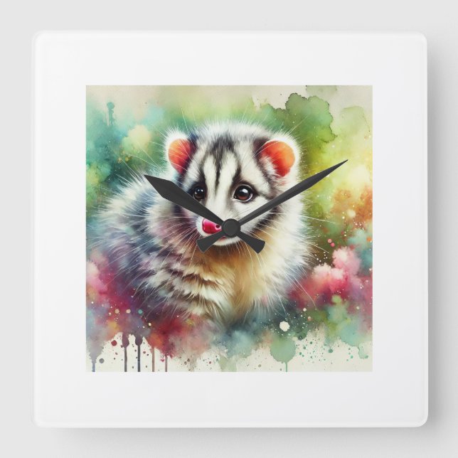 Reloj Cuadrado Cuscus Serenity 230824AREF134 - Watercolor (Anverso)