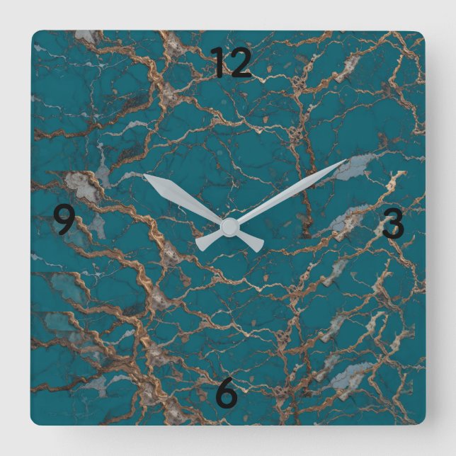 Reloj Cuadrado Customize beautiful wall clock  (Anverso)